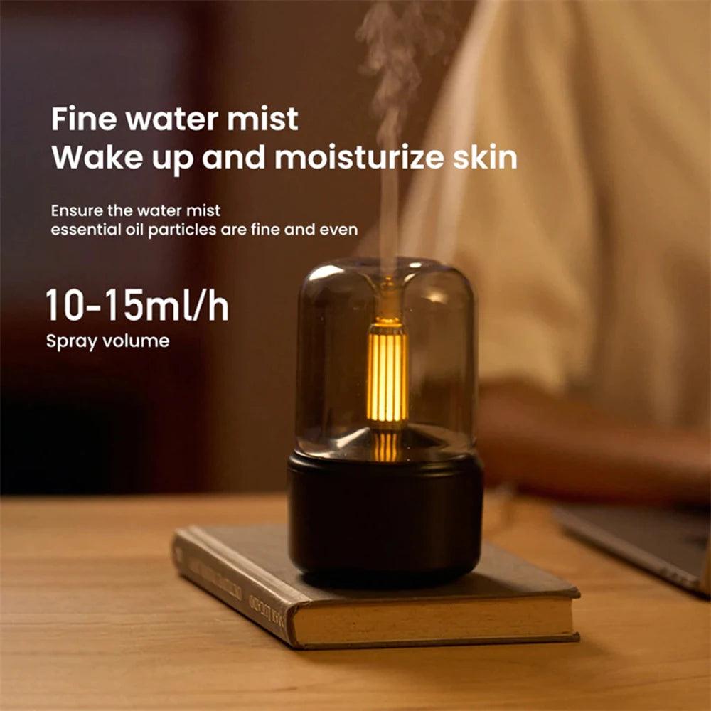 120ML Candlelight Portable Mini USB Air Humidifier - Accessory Monk