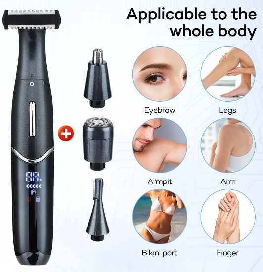 4 in 1 Painless Hair Trimmer - Accessory Monk