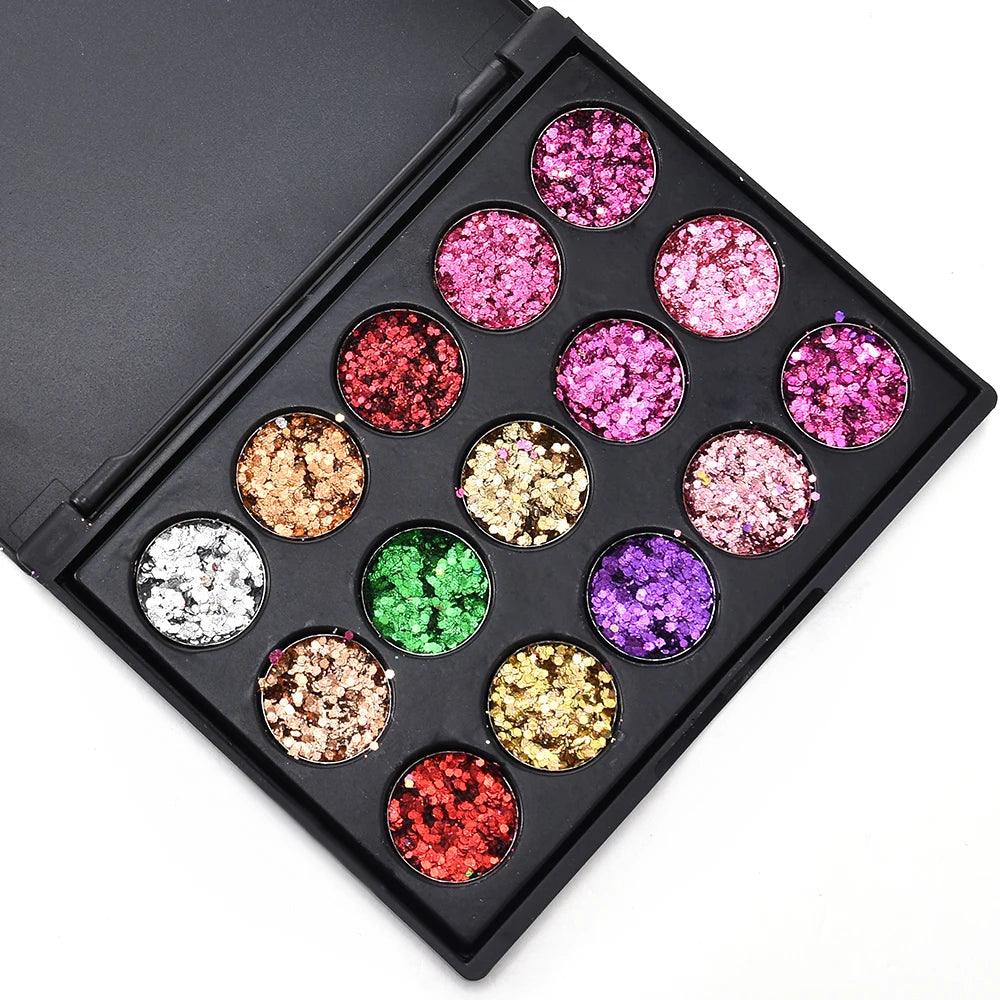 15 Color Studio Shimmer Eyeshadow Palette - Accessory Monk