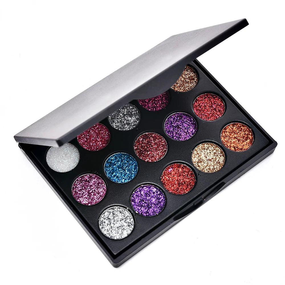 15 Color Studio Shimmer Eyeshadow Palette - Accessory Monk