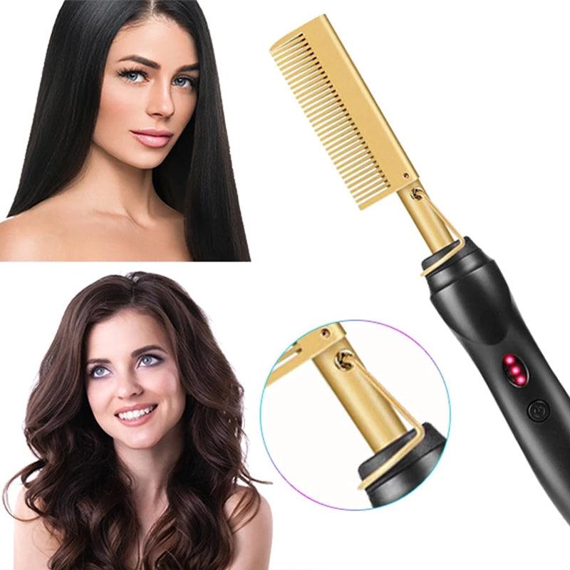 3 In 1 Electric Hot Comb - Accessory Monk