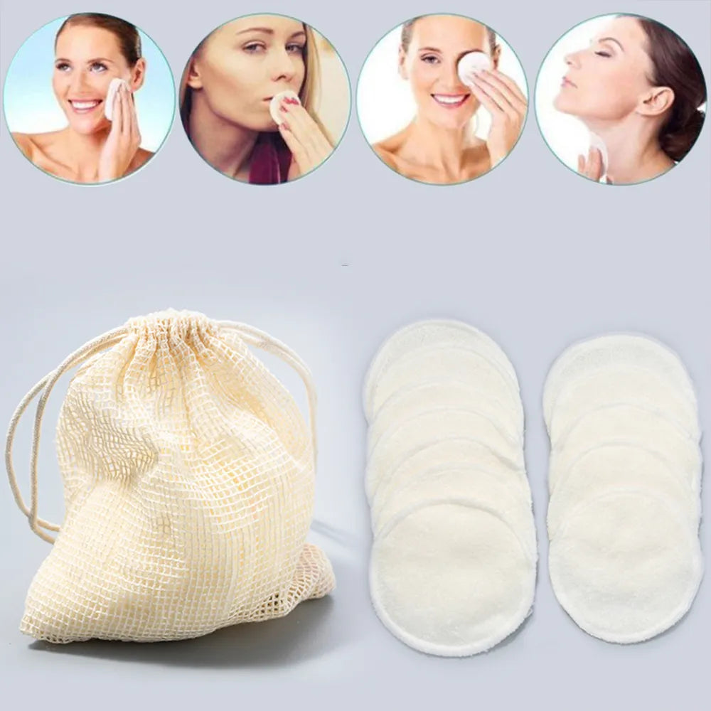 12Pcs Reusable Makeup Remover Pads - Accessory Monk