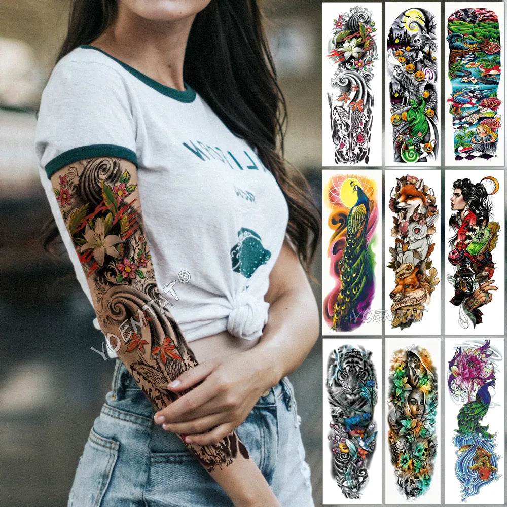 Waterproof Temporary Arm Tattoo Sticker - Accessory Monk