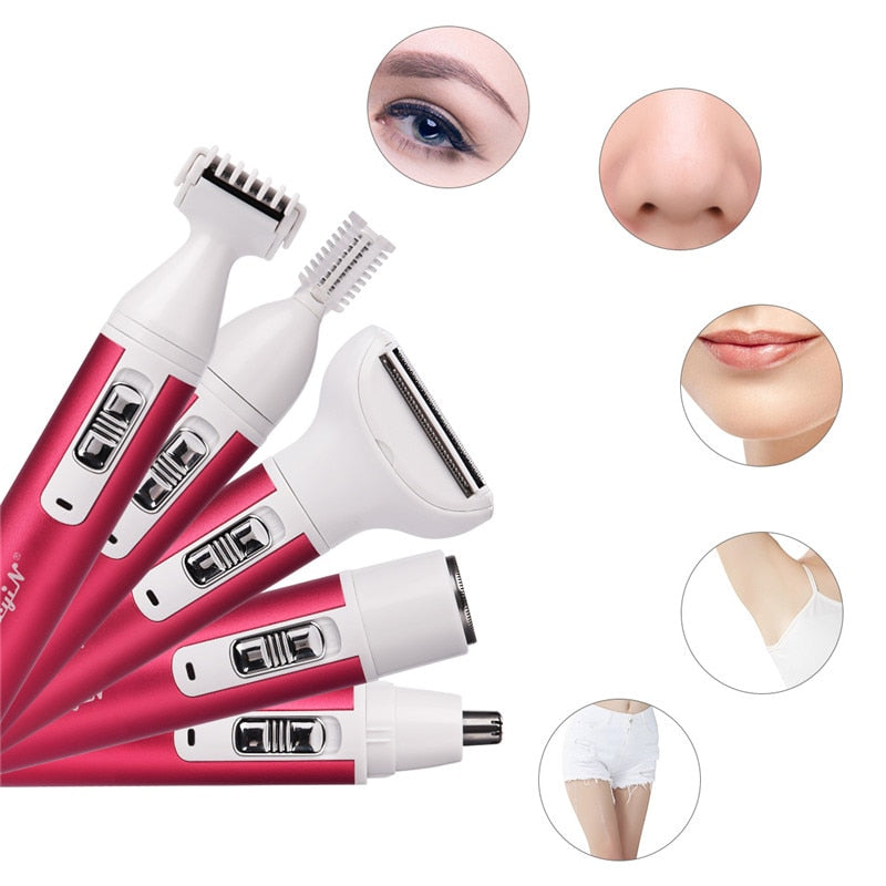 Women Rechargeable Nose Eyebrow Trimmer - Accessory Monk