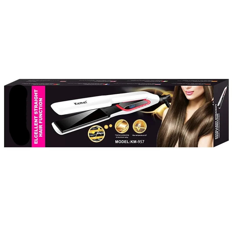 Ceramic Heating Plate Hair Curler Straightener - Accessory Monk