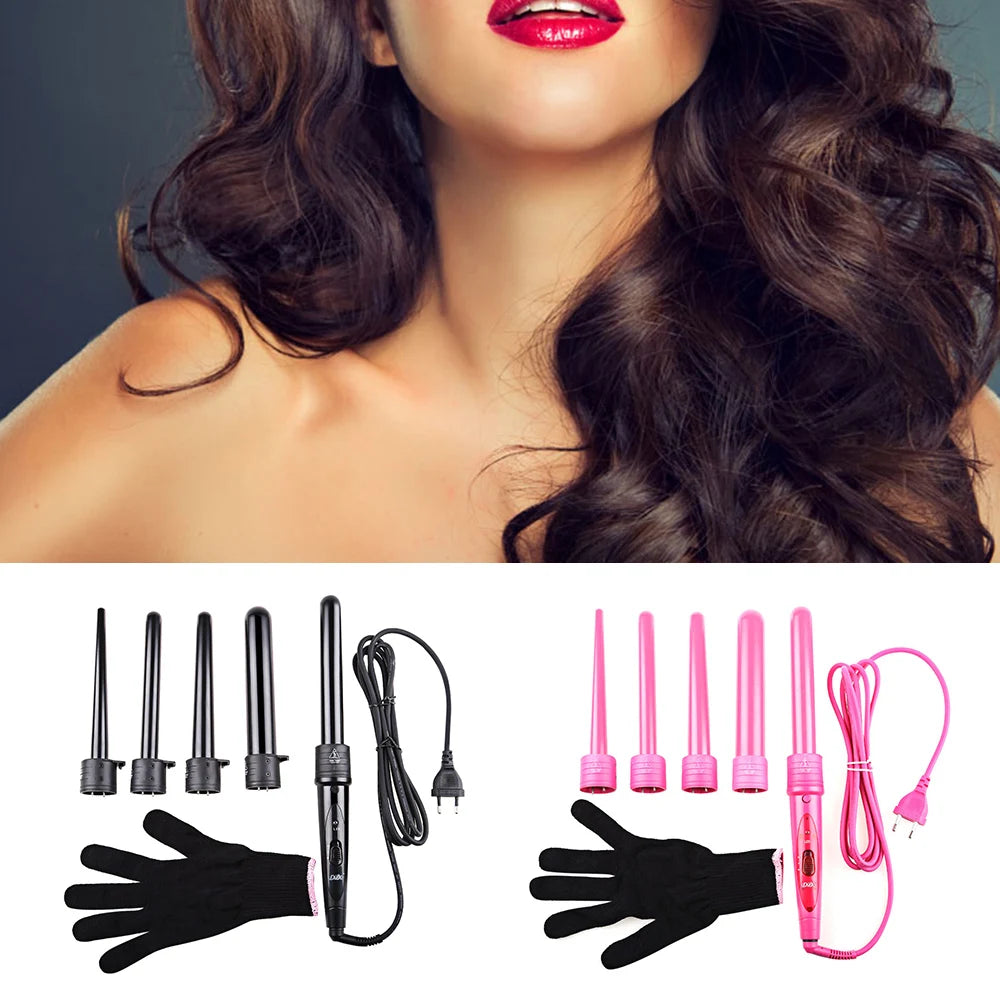 5 in 1 Multifunctional Hair Curling Iron - Accessory Monk