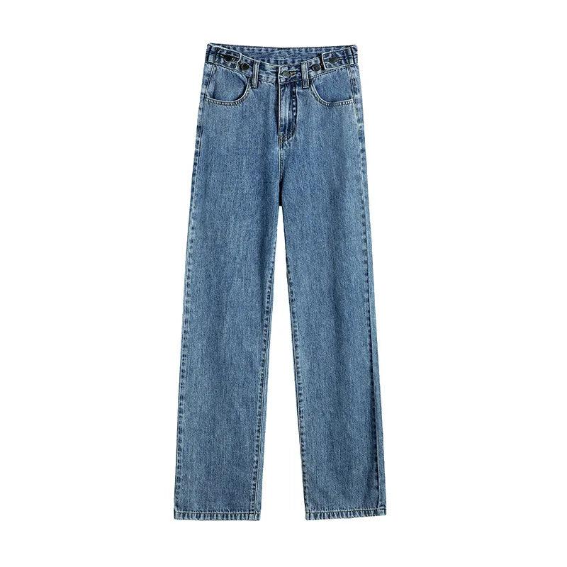 Women’s Wide Leg Jeans Pants - Accessory Monk