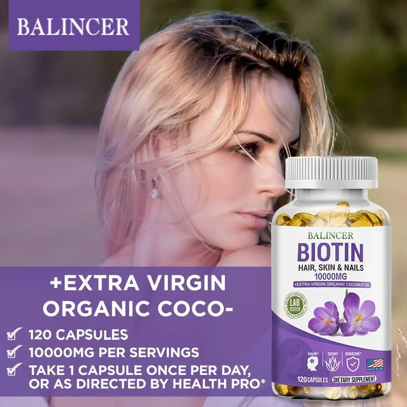 Biotin - For Immunity Boosts and Promotes Hair, Nail Growth. - Accessory Monk