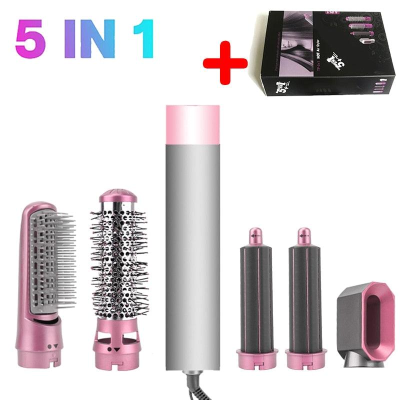 2 in 1 Hair Blower Brush Auto Curler - Accessory Monk