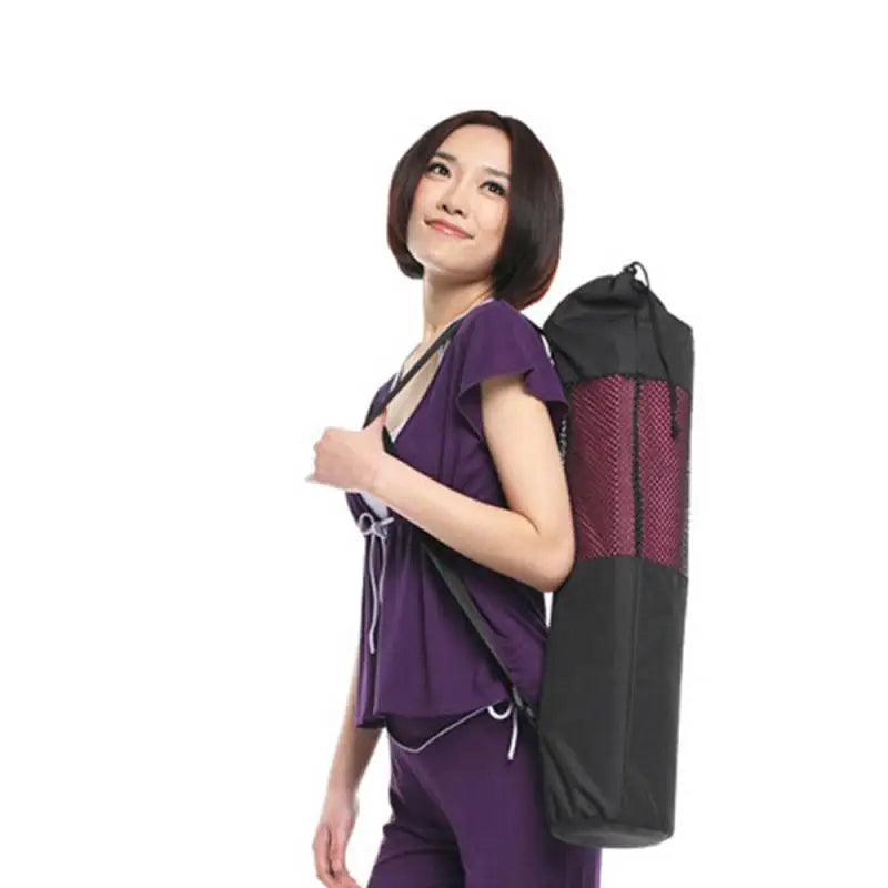 Yoga Fitness Nylon Mat Carrier Bag - Accessory Monk