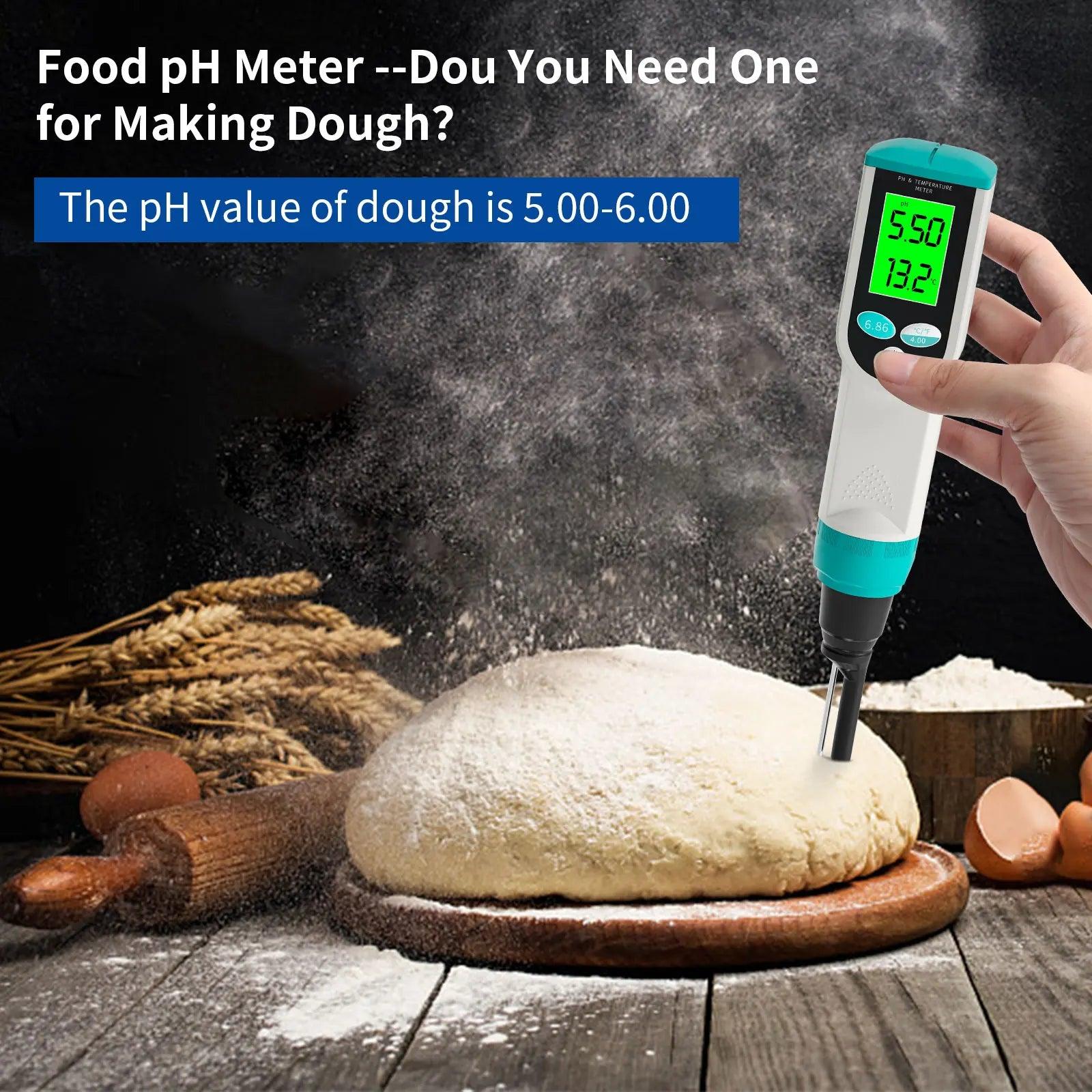 Professional 0.00~14.00pH Temp Food PH Meter - Accessory Monk