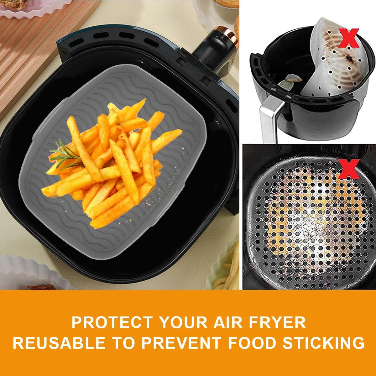 2PCS Air Fryer Silicone Tray - Accessory Monk