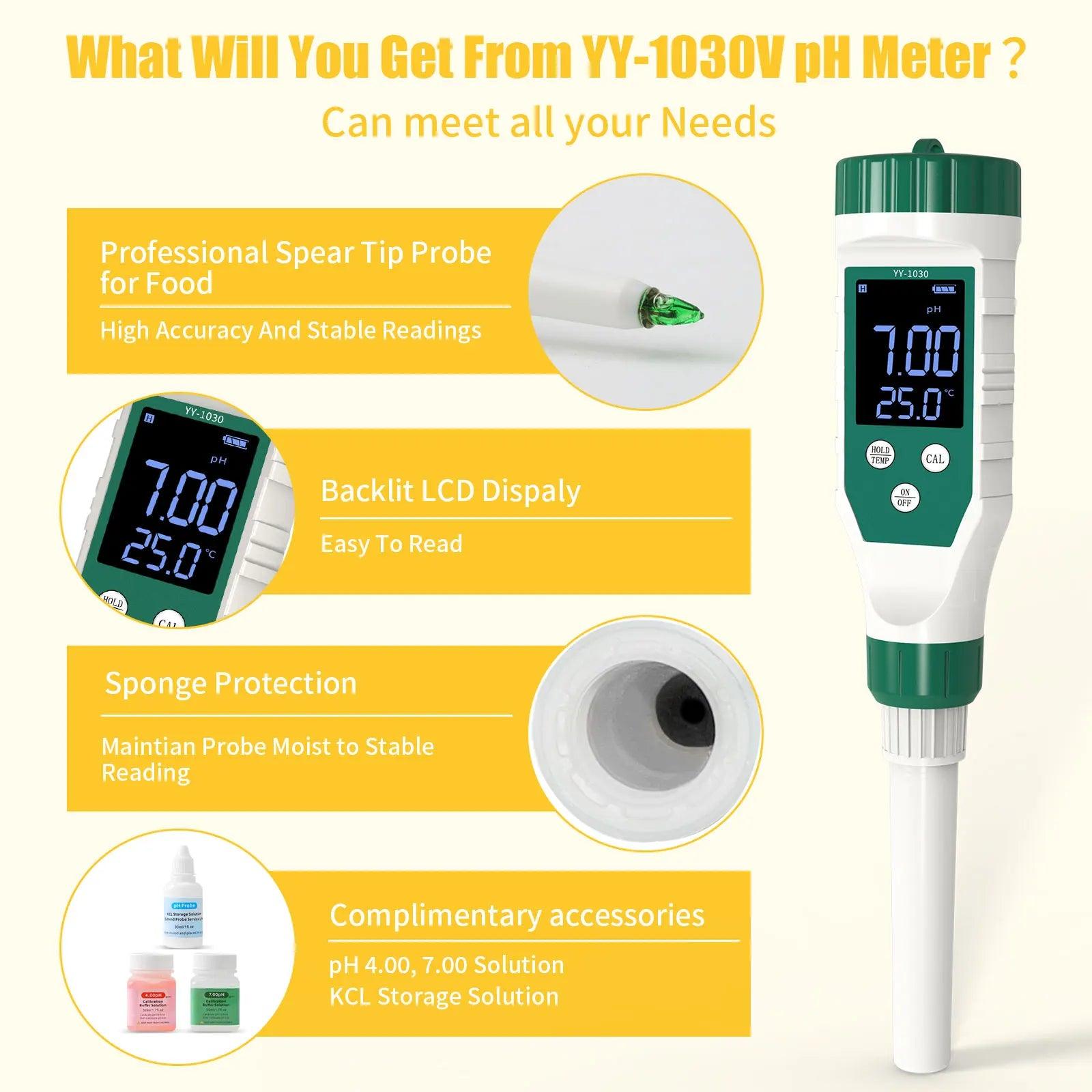 High Accuracy Food PH Meter - Accessory Monk