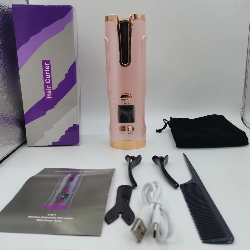 USB Charging Mini Automatic Wireless Hair Curler - Accessory Monk