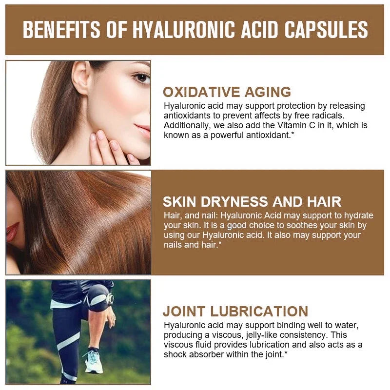 Hyaluronic Acid+Biotin+Vitamin C Supplement For nails and joint health - Accessory Monk