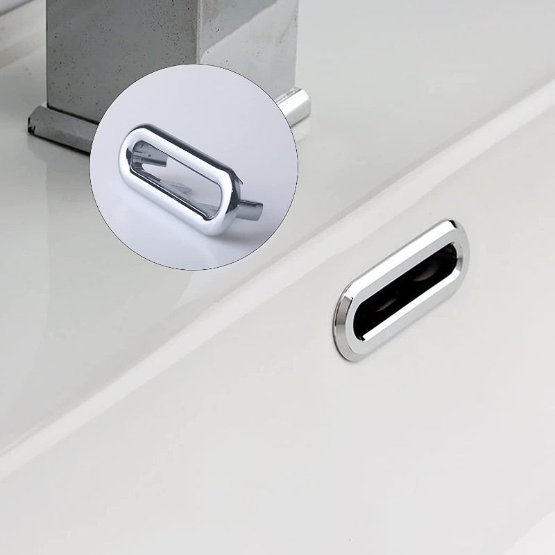 4Pcs Plastic Sink Hole Overflow Cover - Accessory Monk