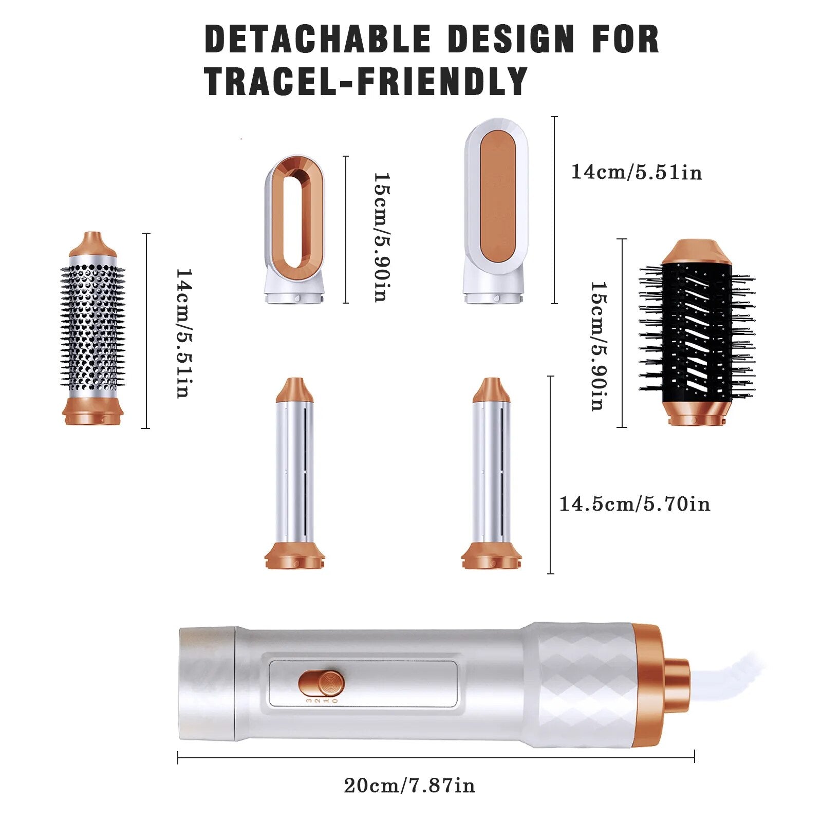 6 In 1 Hair Blower Brush - Accessory Monk