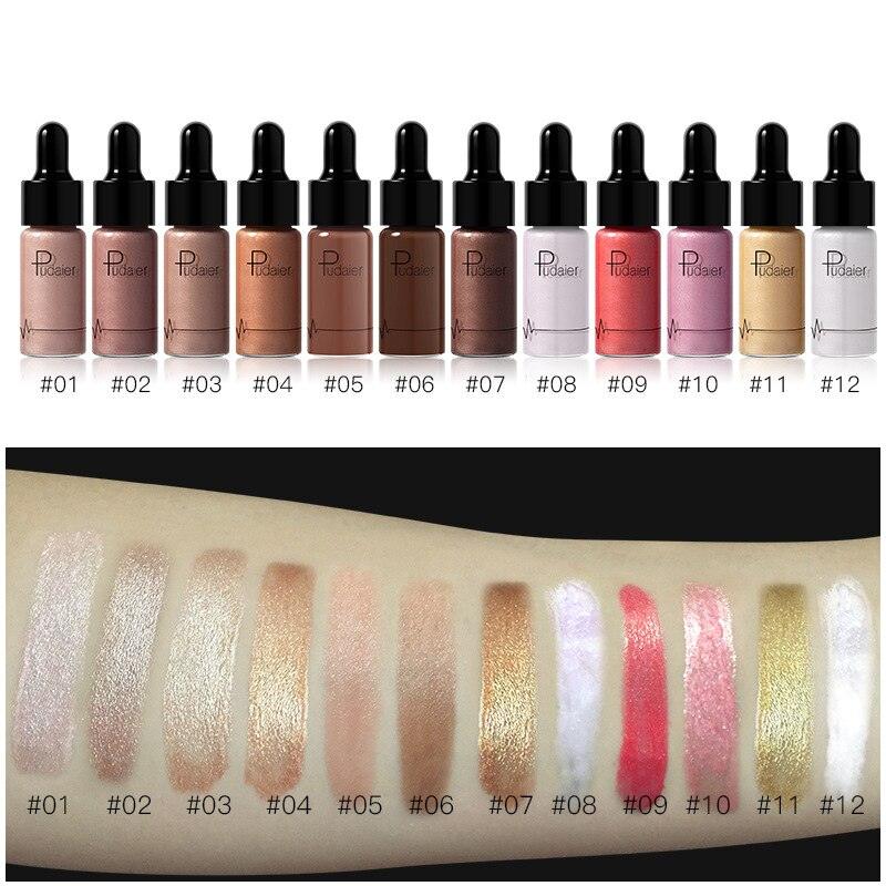 Highlighter Liquid Face Contour Body Glitter Brighten Cosmetic Shimmer Festival Makeup Glow Bronzer Highlighters Make Up - Accessory Monk