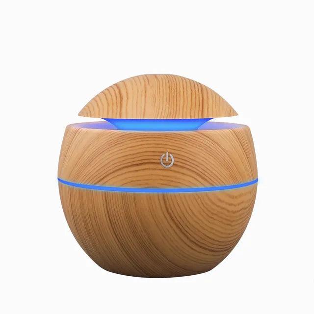 Aroma Diffuser Wood Ultrasonic 130ML Air Humidifier - Accessory Monk