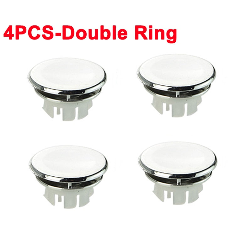 4Pcs Plastic Sink Hole Overflow Cover - Accessory Monk