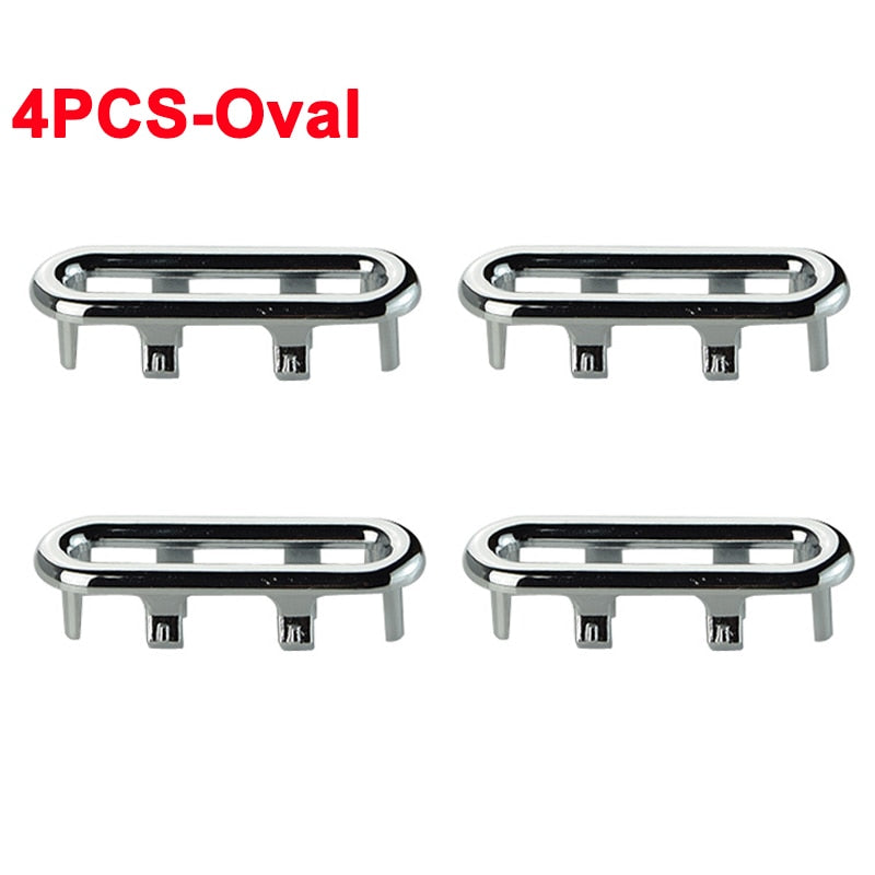 4Pcs Plastic Sink Hole Overflow Cover - Accessory Monk