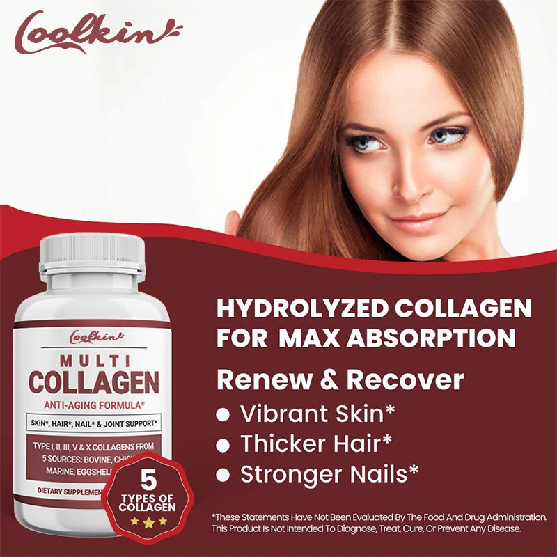 Multiple Collagen Peptide Powder Capsules - Accessory Monk