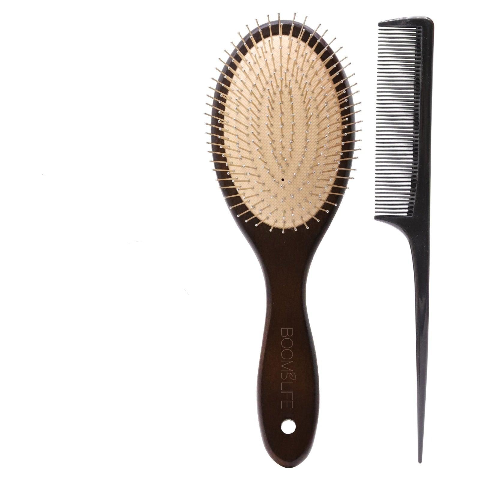 New Massage Steel Hair Brush - Accessory Monk