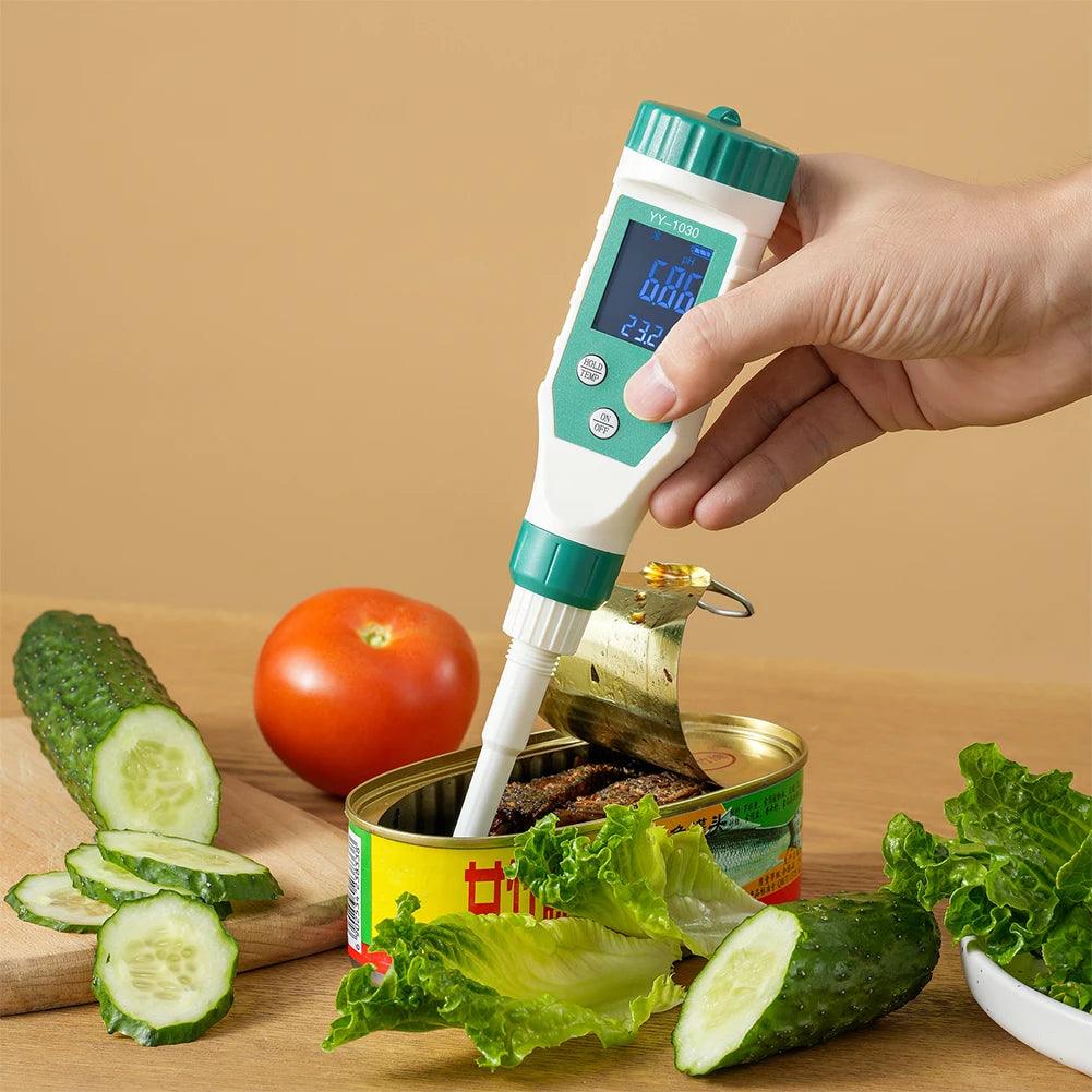 Digital Bluetooth Food PH Meter 0.00~14.00 High Accuracy - Accessory Monk