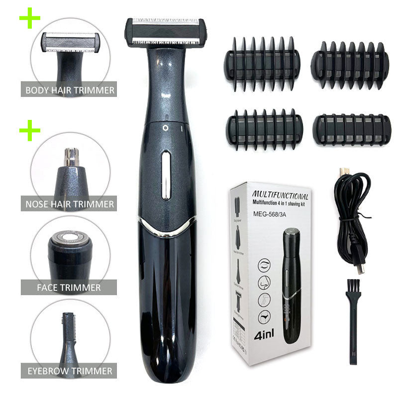 4 in 1 Painless Hair Trimmer - Accessory Monk