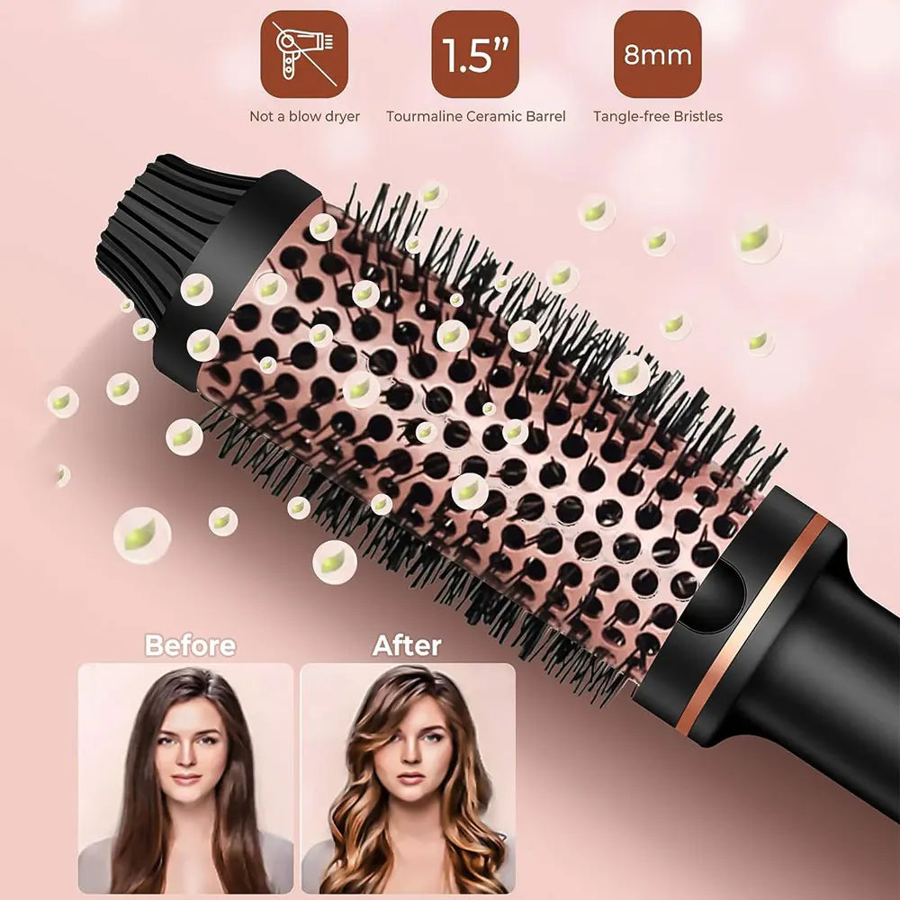 1.5 Inch Heated Thermal Curling Brush - Accessory Monk