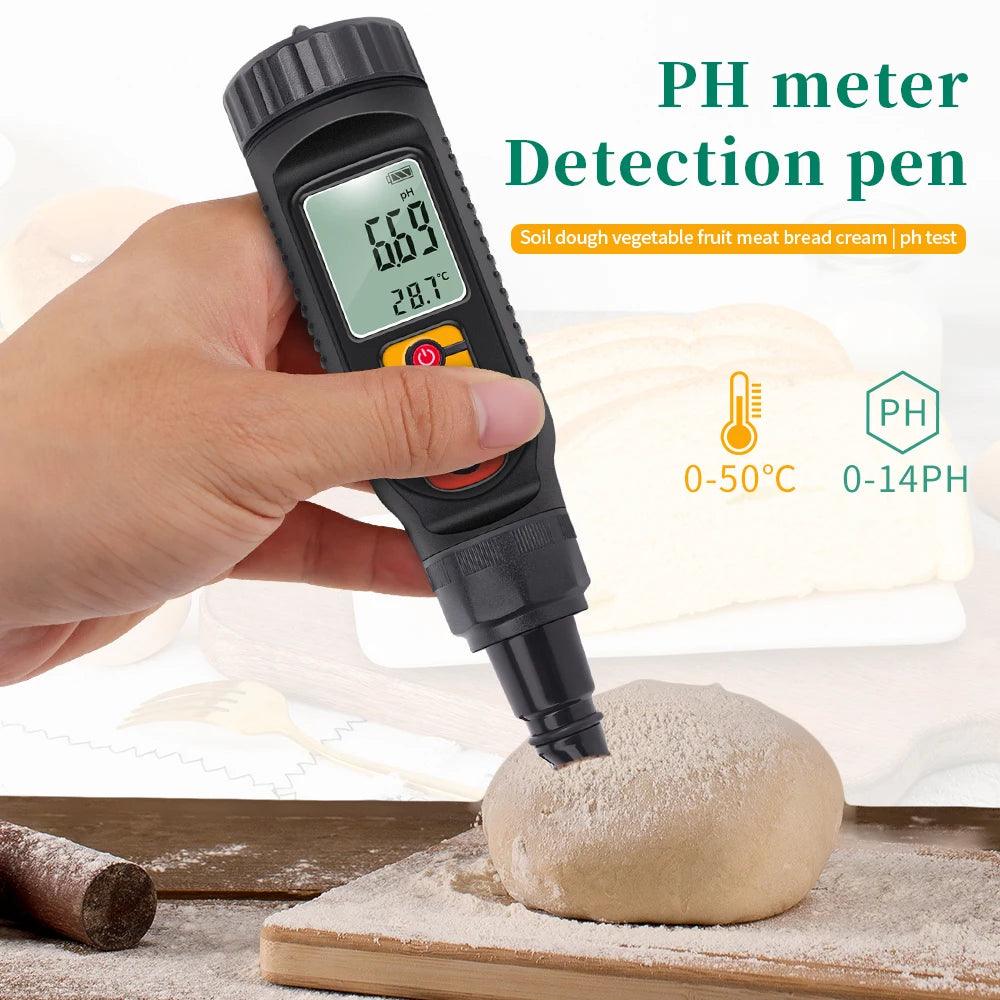 Professional Food PH Meter 0.00~14.00pH for Meat Chacking - Accessory Monk