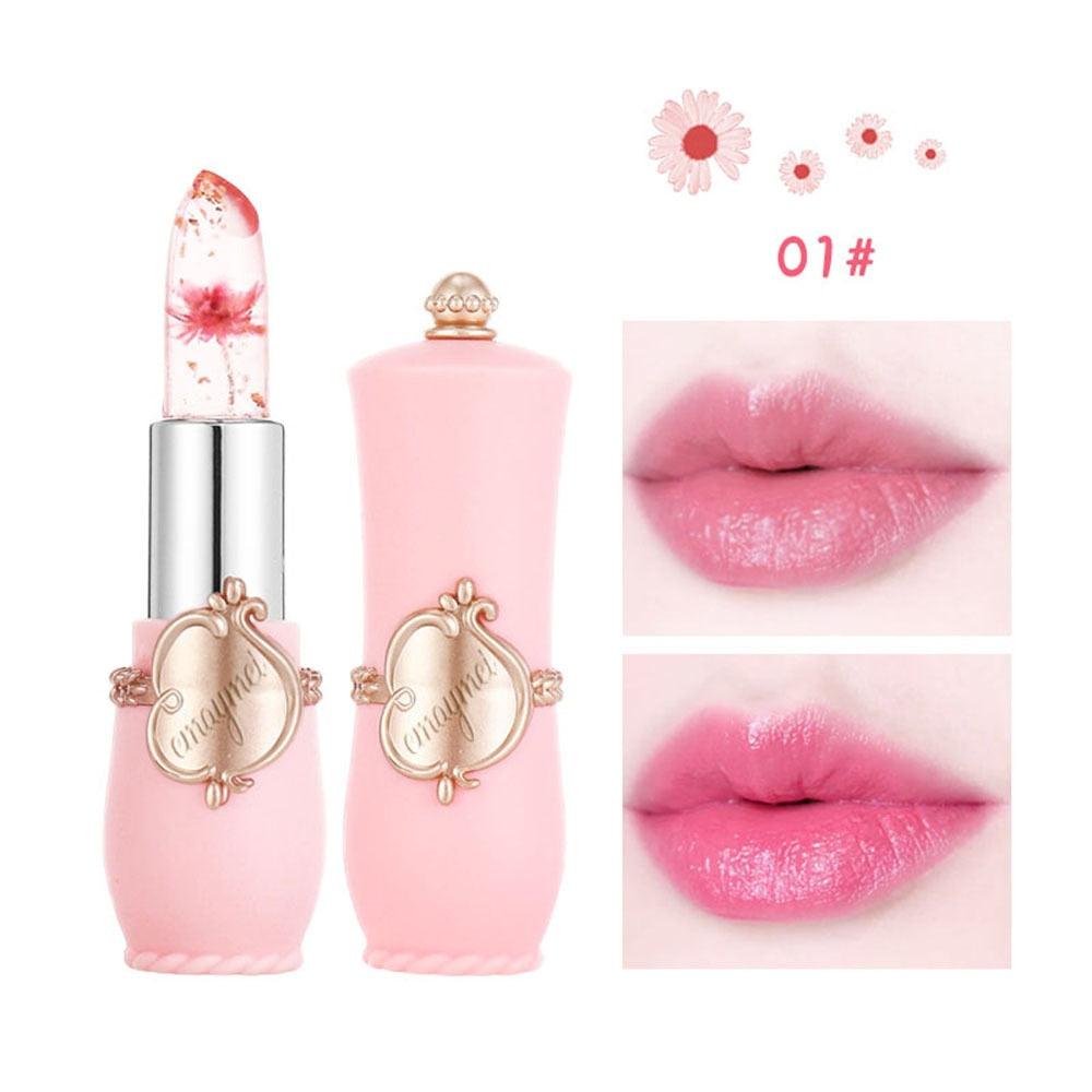 6 Styles Flower Jelly Temperature Change Lipstick - Accessory Monk