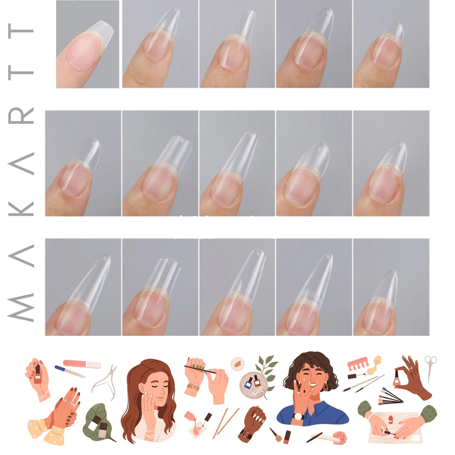 500pcs Fake Nail Tips - Accessory Monk