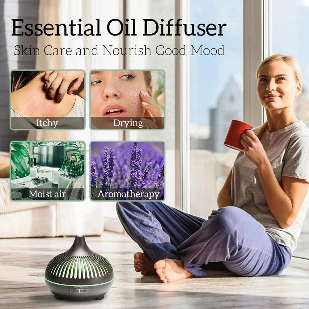 500ML Essential Oil Diffuser Ultrasonic Humidifier - Accessory Monk