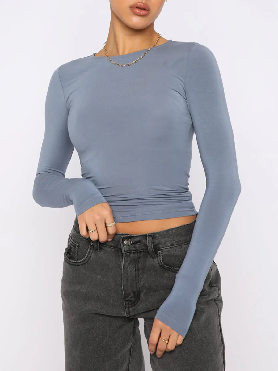 Slim Fit Basic Crop Tops - Accessory Monk