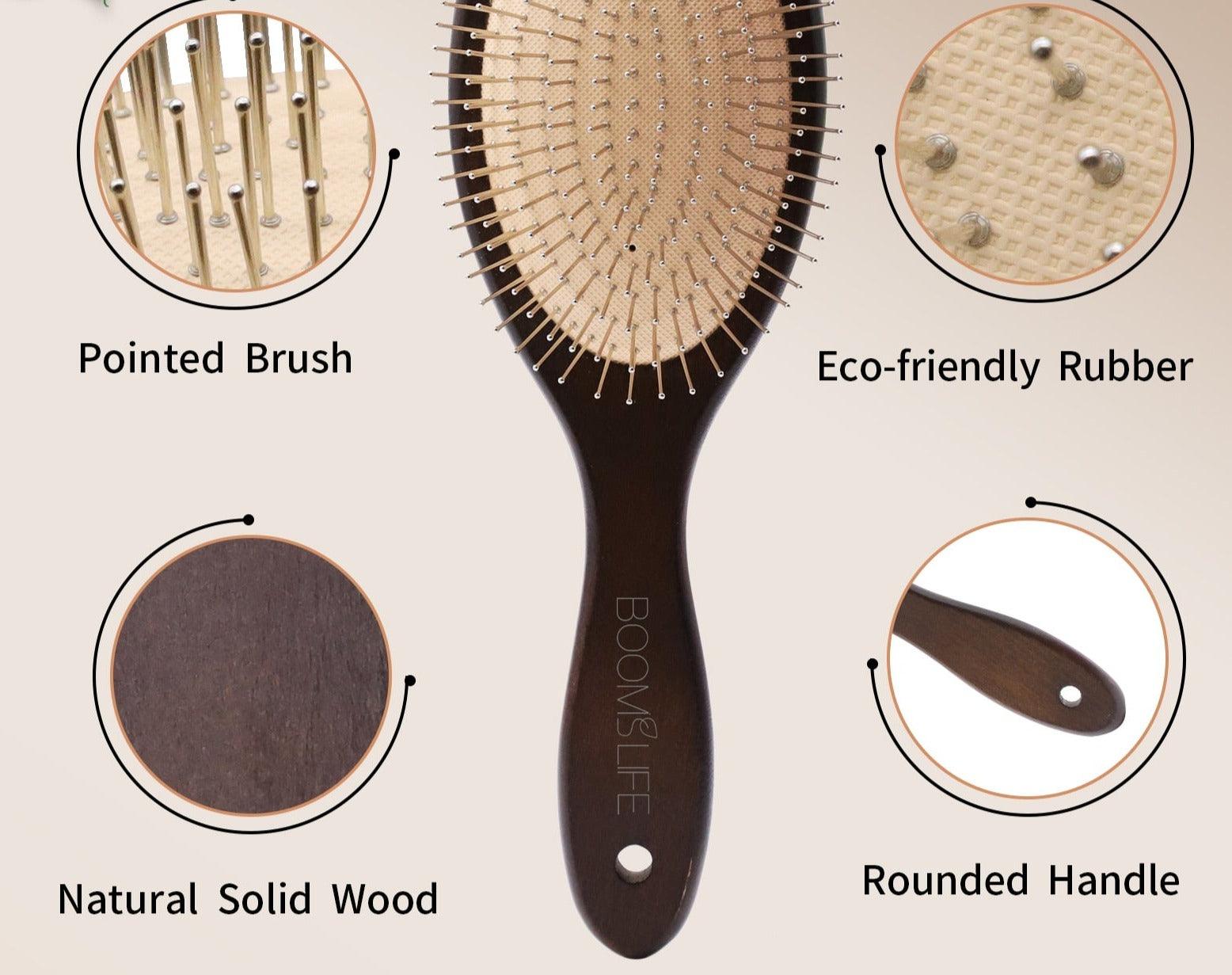 New Massage Steel Hair Brush - Accessory Monk