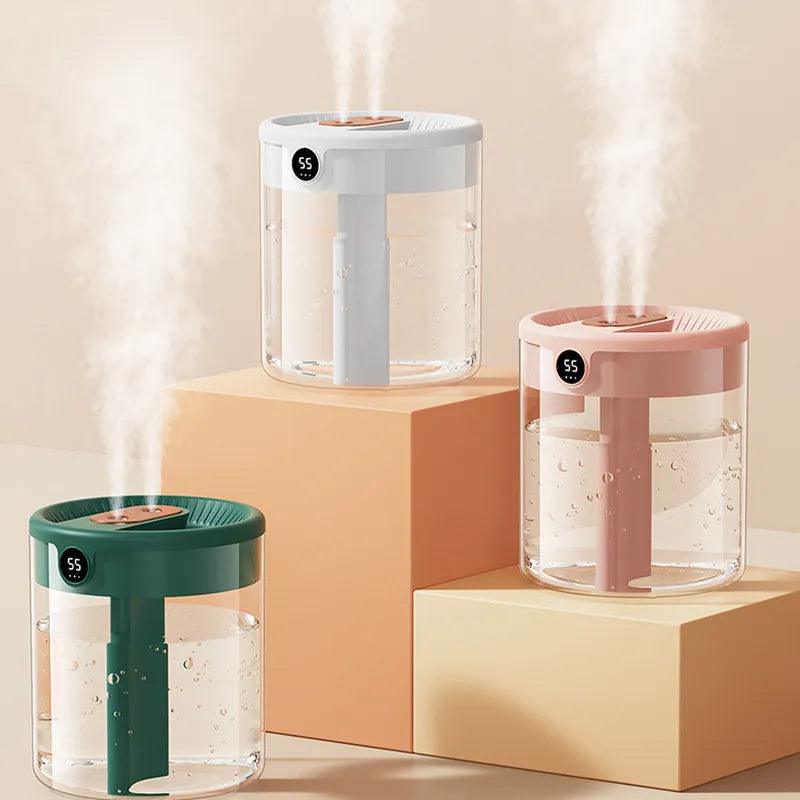 Double Nozzle Air Humidifier With LCD - Accessory Monk