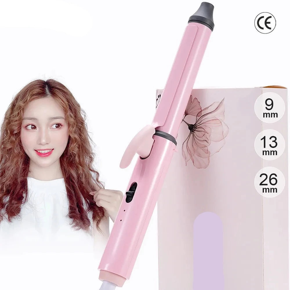 9mm/13mm/26mm Ceramic Hair Curling Iron - Accessory Monk