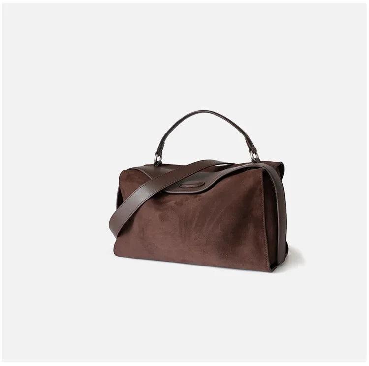 Leather Crossbody Boston Bag - Accessory Monk