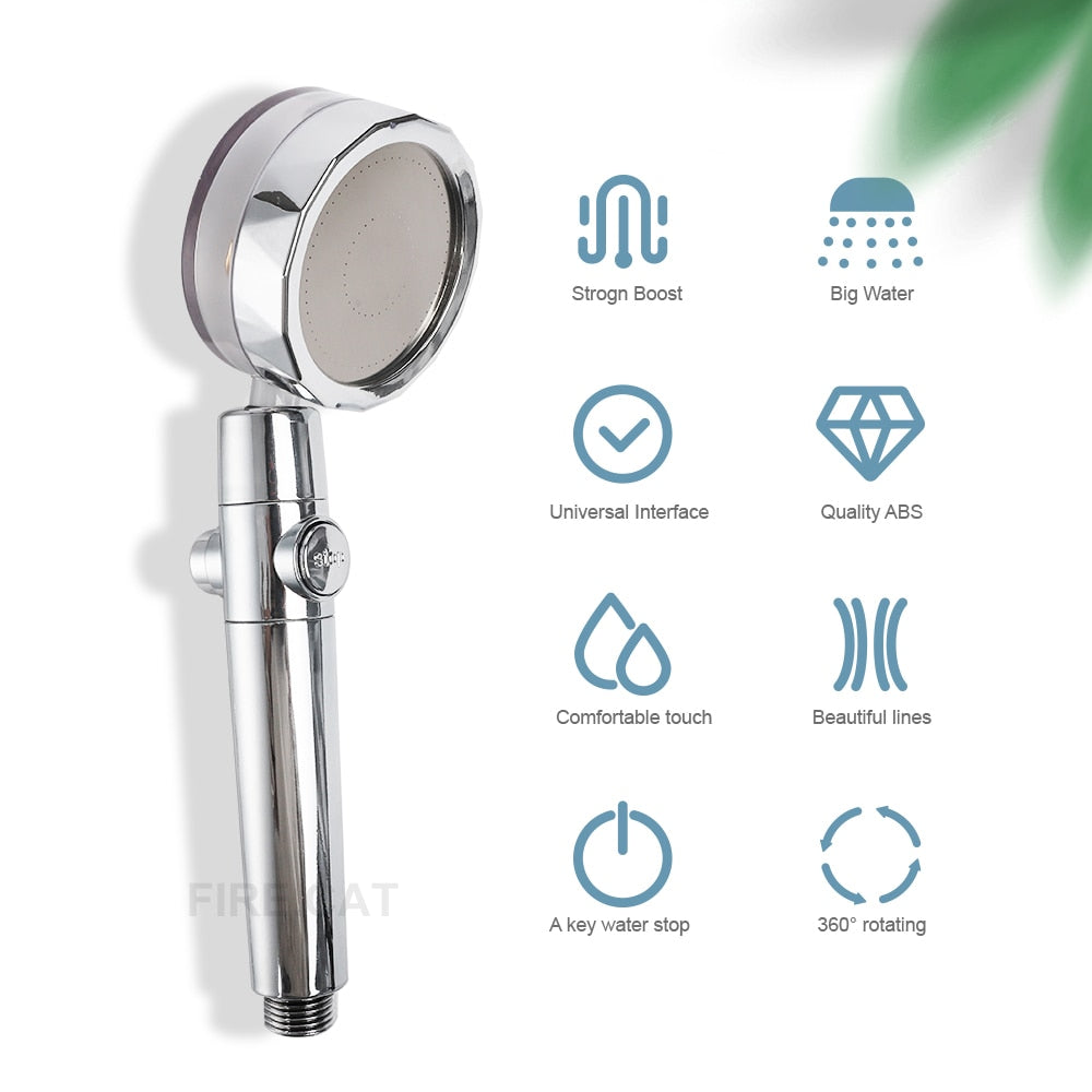 360 High Turbo Pressure Shower Head - Accessory Monk