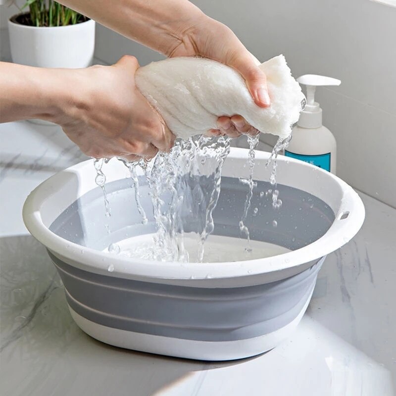 Portable Foldable Wash Basin Bowl - Accessory Monk