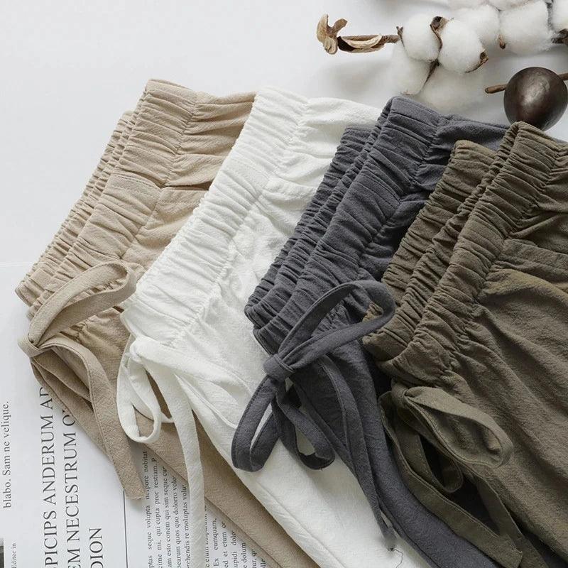 Women High Waist Cotton Shorts - Accessory Monk