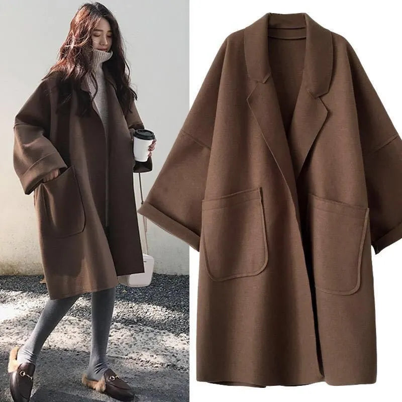 Elegant Woolen Trench Coat - Accessory Monk