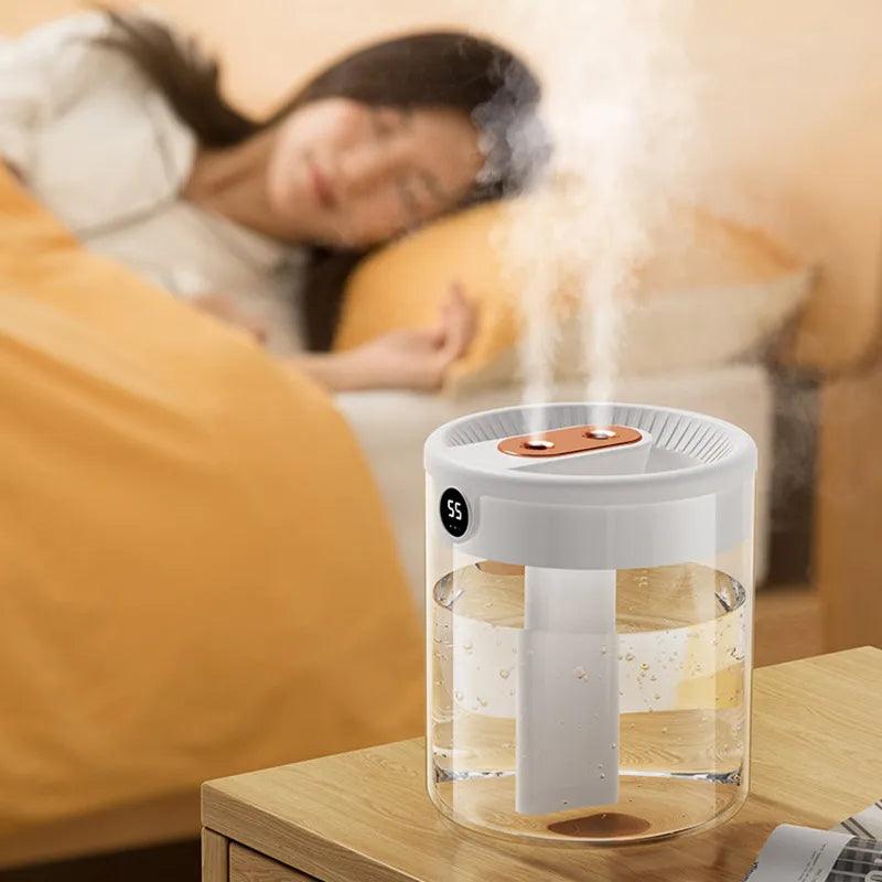 Double Nozzle Air Humidifier With LCD - Accessory Monk