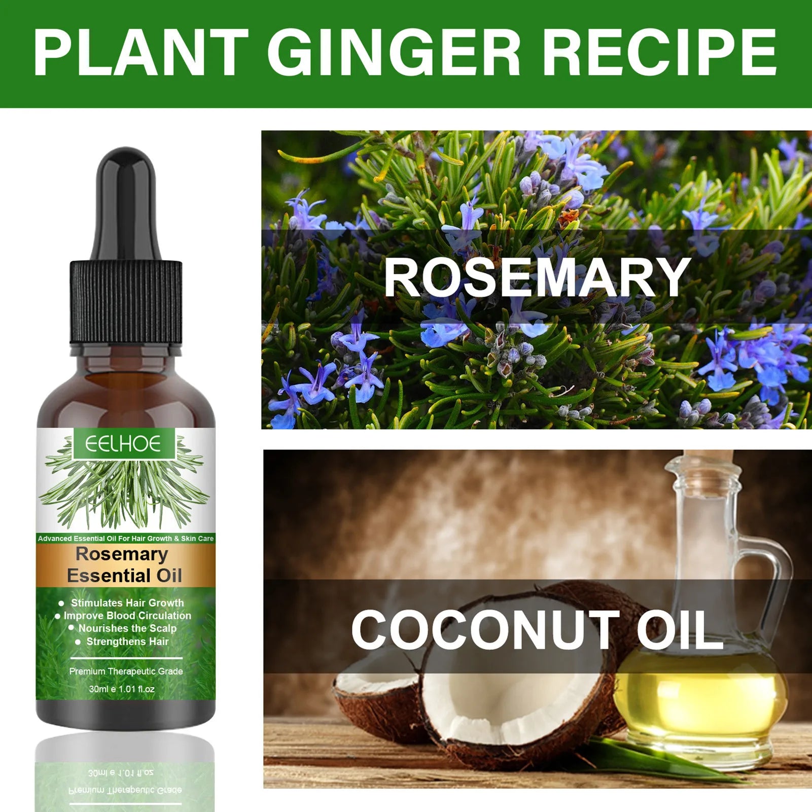 Rosemary Essential Oil For Hair Growth - Accessory Monk