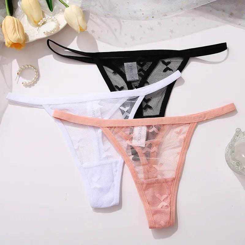 2PCS/Set Mesh Transparent Thong - Accessory Monk