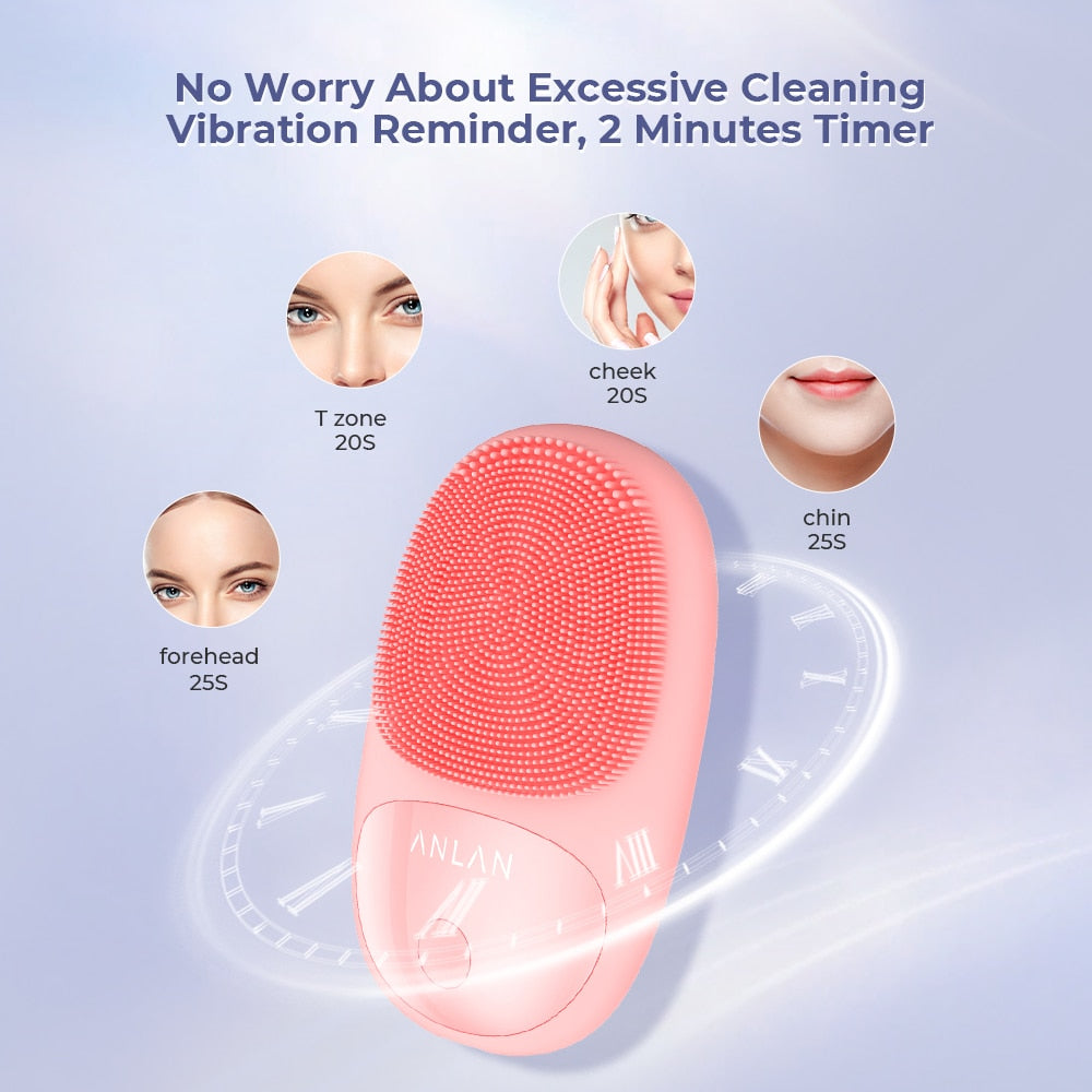 New Waterproof Electric Facial Cleansing Brush - Accessory Monk