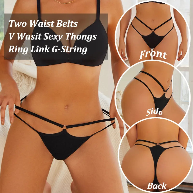 Low Rise Hollow Out Waist G-String Thongs - Accessory Monk