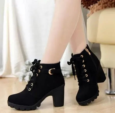 Women Cross Straps Short Boots - Accessory Monk