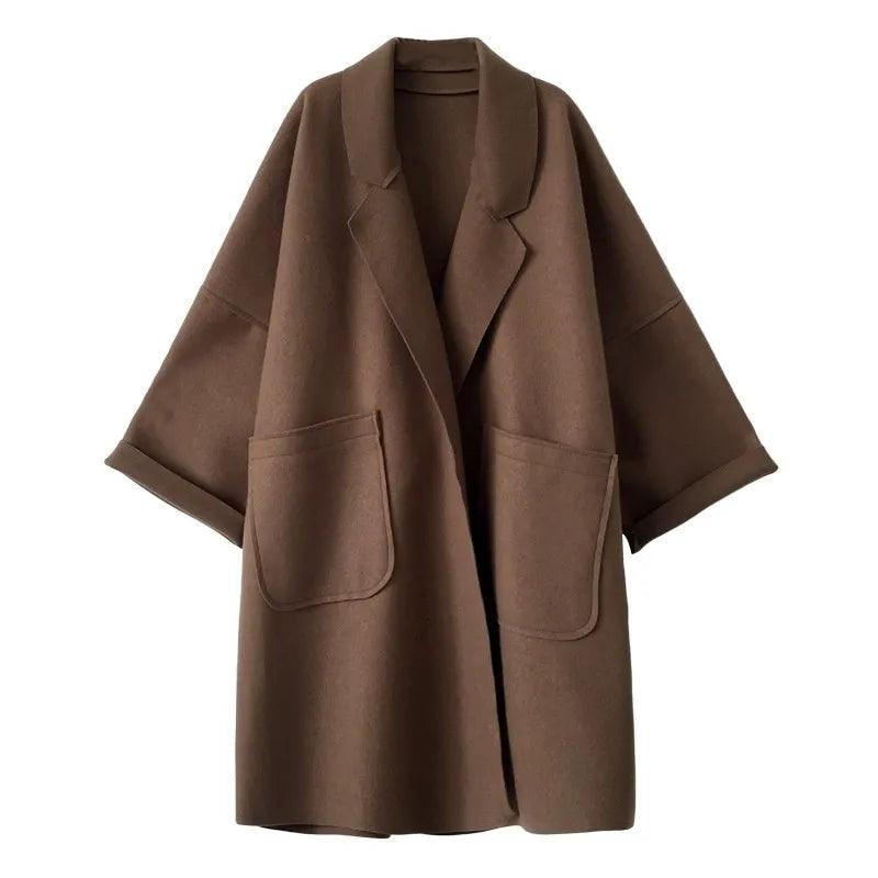 Elegant Woolen Trench Coat - Accessory Monk